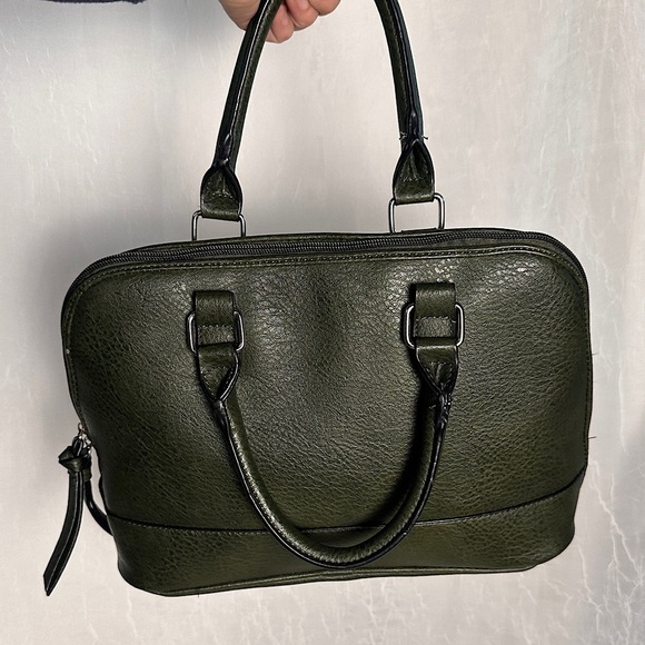 Bueno‎ Quilted Messenger Tote Crossbody Bag Olive Green Handbag - Picture 9 of 16
